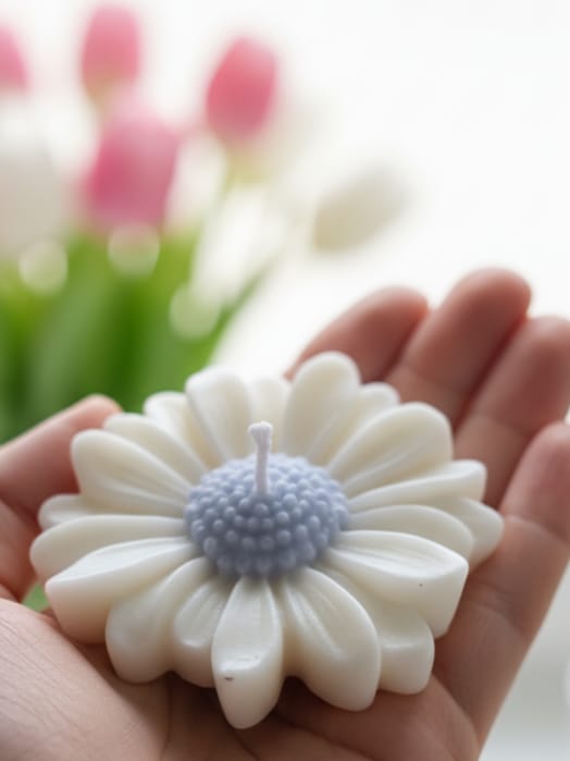 Daizy Flower Candle