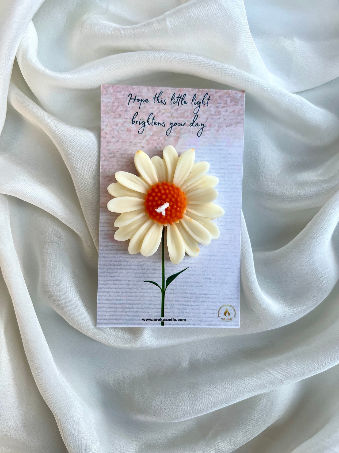 Daisy Flower Design Candle for Home Décor – Arak Candle