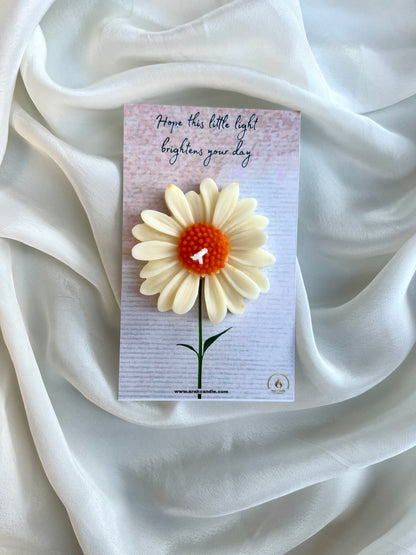 Daisy Flower Design Candle for Home Décor – Arak Candle