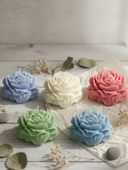 Peony Flower Scented Decorative Candle – Arak Candle