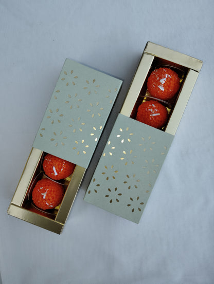 2 Piece Traditional Laddu Candle Gift Set – Arak Candle